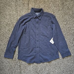 Thereabouts Long Sleeve Button-Down Shirt Boy's Size M(10-12) Ombre Blue